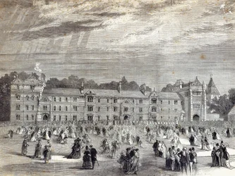 Die Eröffnung des Keble College, Oxford, aus 